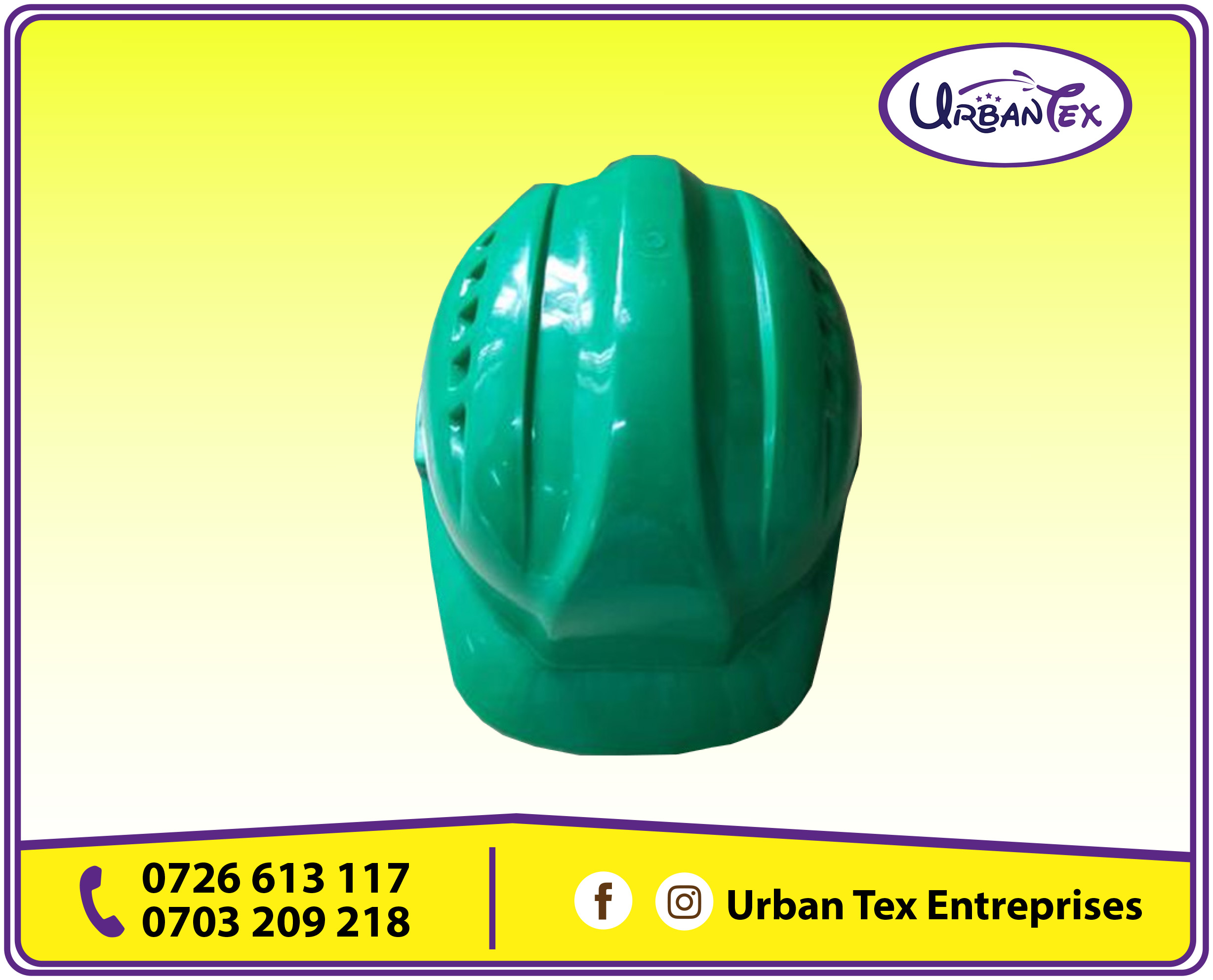 Green Vaultex Safety Helmets- En 397
