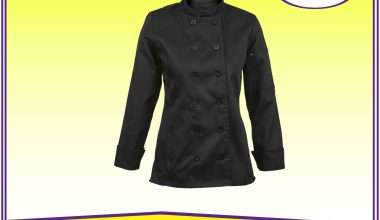 Black Ladies Chef Jacket