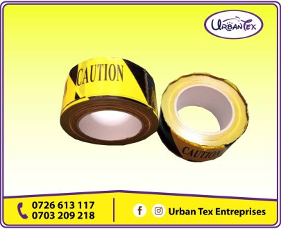 Black and Yellow Barricading Tape
