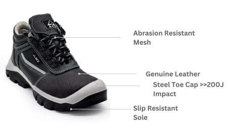 Ace Duma Safety Shoes Features and Specifications