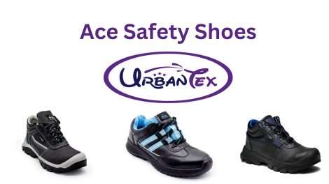 Ace Safety Shoes Main Banner with Urban Tex Logo