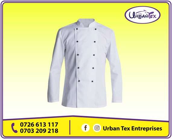 White Cotton Chef Jacket