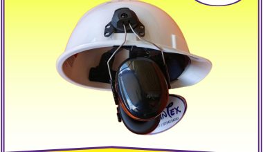 Helmet Mounted Earmuff White