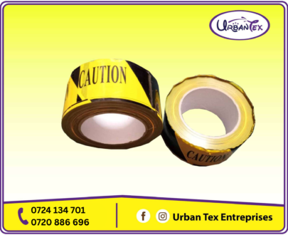 Black and Yellow Barricading Tape