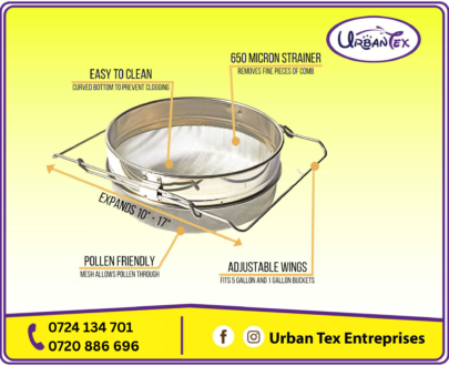 Double Sieve Honey Strainer