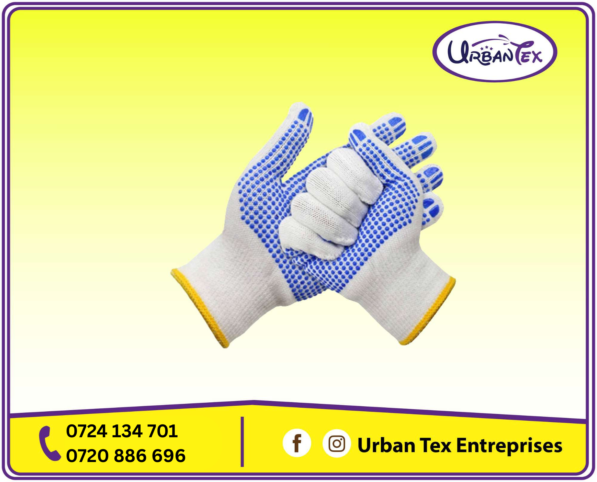 PVC Dotted Cotton Gloves for sale in nairobi kenya