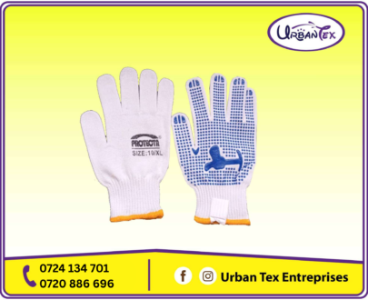 Polka Dotted Cotton Gloves
