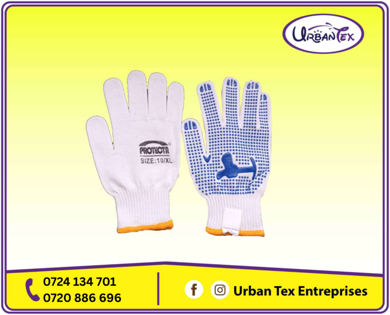 Polka Dotted Cotton Gloves