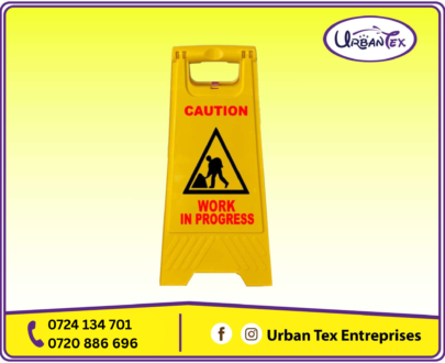 Work in Progress Caution Stand