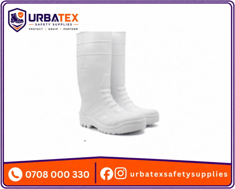 white Ace Tsavo Safety Gumboots with steel toe
