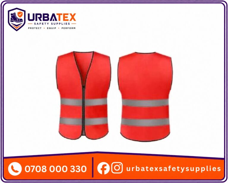 180 GSM Black Reflective Vest (Executive) — 360° Hi-Vis, Zipper, ID & Radio Pockets | Nairobi & Kenya