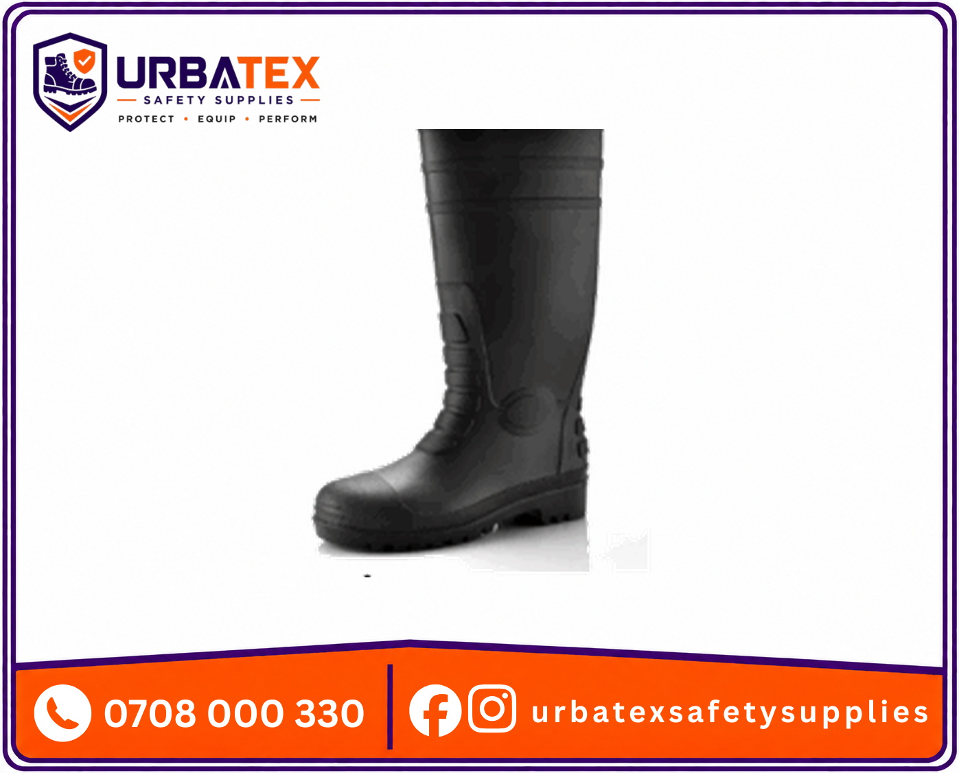 20 protecta safety gumboots s5 steel toe mid plate pvc nitrile waterproof src black kenya