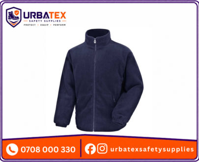 Adult Navy Blue Fleece Jacket – Corporate Classic Warm Workwear