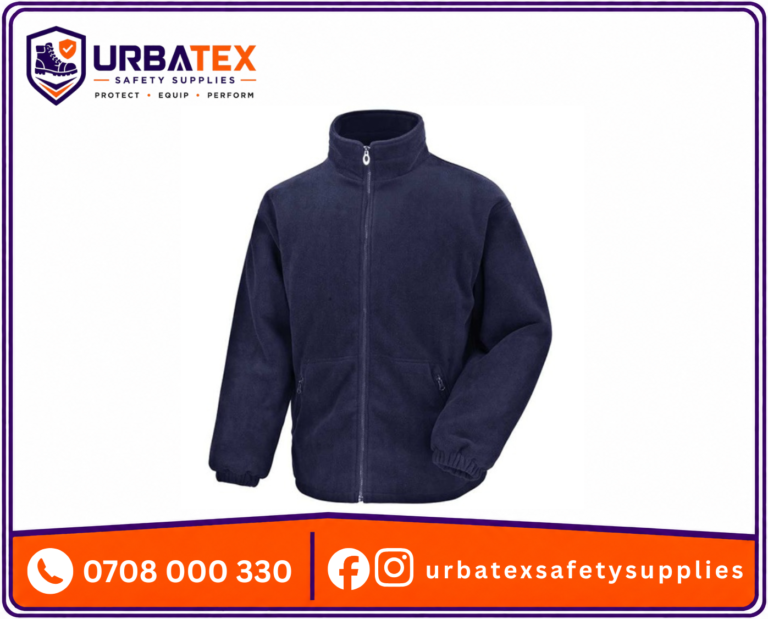Adult Navy Blue Fleece Jacket – Corporate Classic Warm Workwear