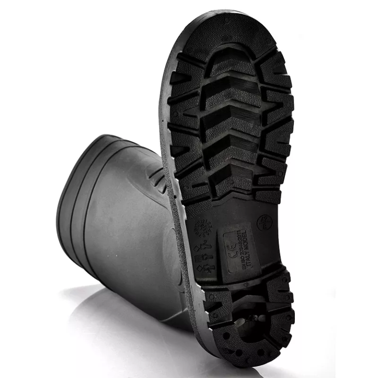 DELTOE S4 SRC Black Steel Toe Safety Gumboots (PVC, 15″)