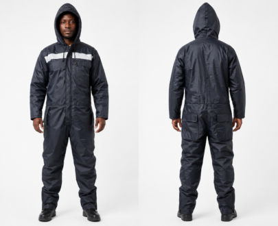 Warm Quilted Hooded Cold Storage Coverall