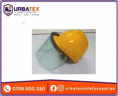 ABS Hard Hat + Clear Polycarbonate Face Shield Kit – M100 Vented Helmet (6-Point Suspension)