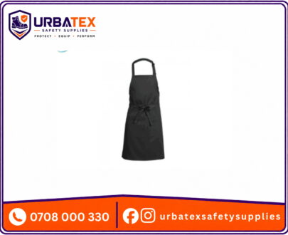 Black Full-Length Bib Apron Nairobi – Durable Chef & Kitchen Apron