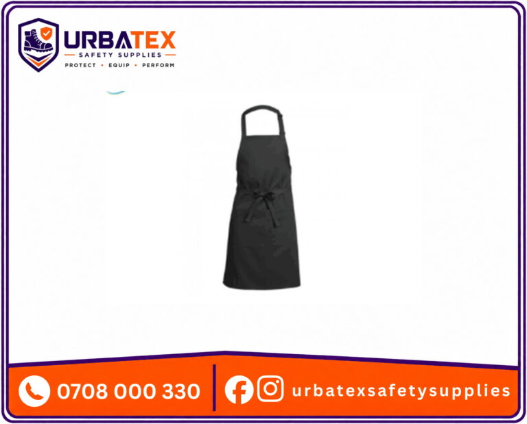Black Full-Length Bib Apron Nairobi – Durable Chef & Kitchen Apron