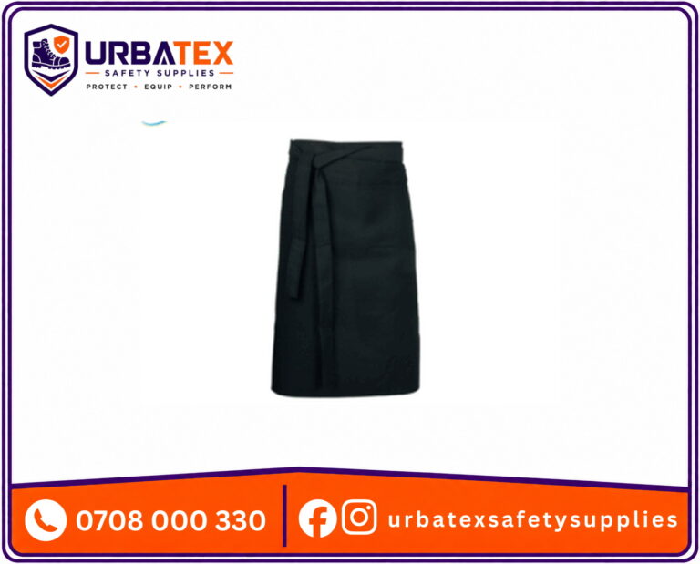 Black Half Chef Apron – Durable and Professional Kitchen Uniform in Nairobi, Kenya