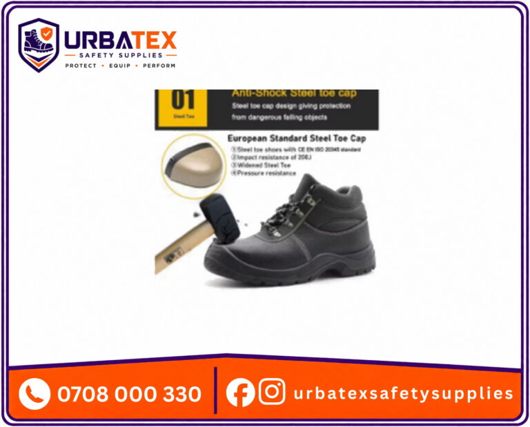 Black Leather Steel Toe Anti Puncture Vaultex Safety Shoes for Construction