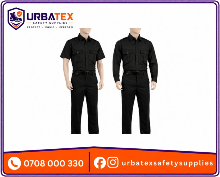 Black Security Uniform in Kenya – Professional Twill Guard Wear