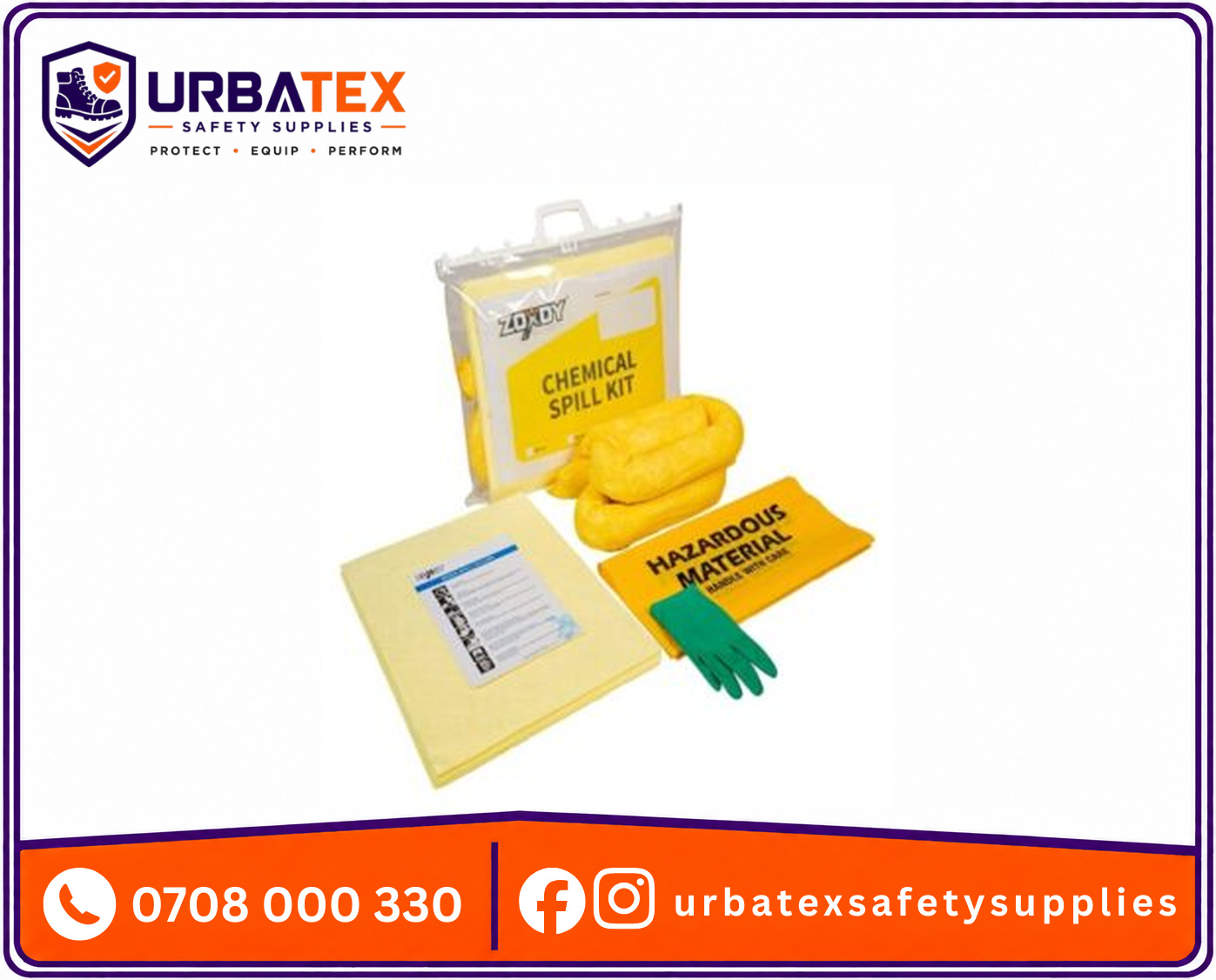 chemical spill kit in nairobi kenya premium hazardous material spill response 28 liters urbatex safety supplies kenya