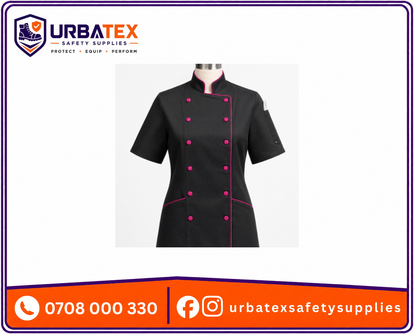 cotton tetrex short sleeve chef jacket for hotels and restaurants kenya