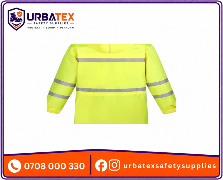 Custom Security Guard Raincoat – Reflective Waterproof PVC Jacket in Nairobi, Kenya