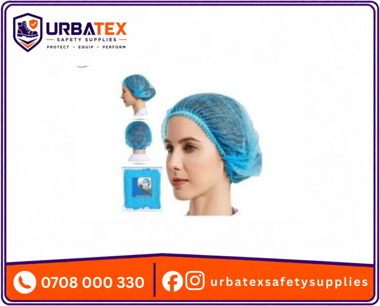 Disposable Blue Hair Nets 21″ – Non‑Woven Bouffant Caps