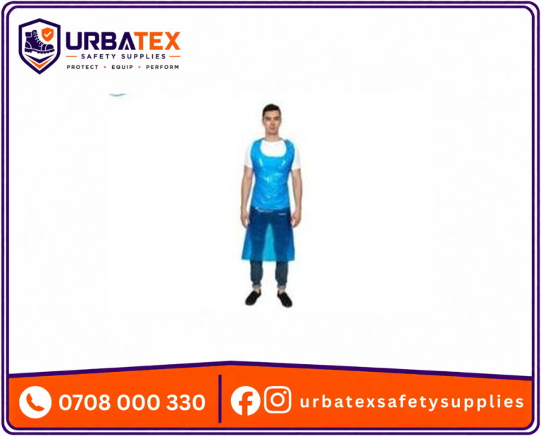 Disposable Polythene Aprons-Blue