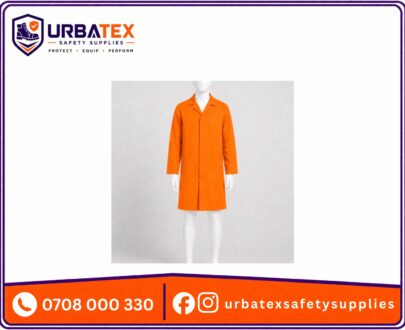 Durable Orange Dust Coat Kenya – High Visibility Industrial Workwear Dustcoat