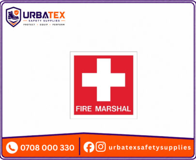 Fire Marshal Stickers for Hard Hats (50x50mm) – Red Helmet ID Stickers Kenya