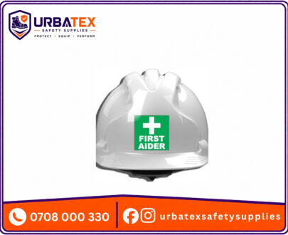 First Aider Helmet Sticker (Self-Adhesive 5×5cm) – First Aid Identification for Worksites in Kenya