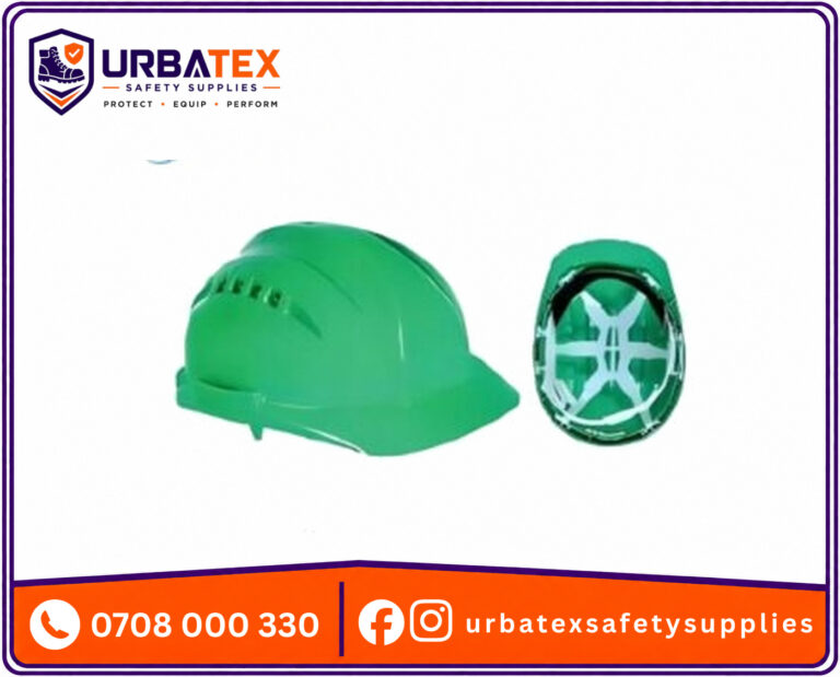 Green Vaultex Safety Helmet – High-Visibility Industrial Head Protection