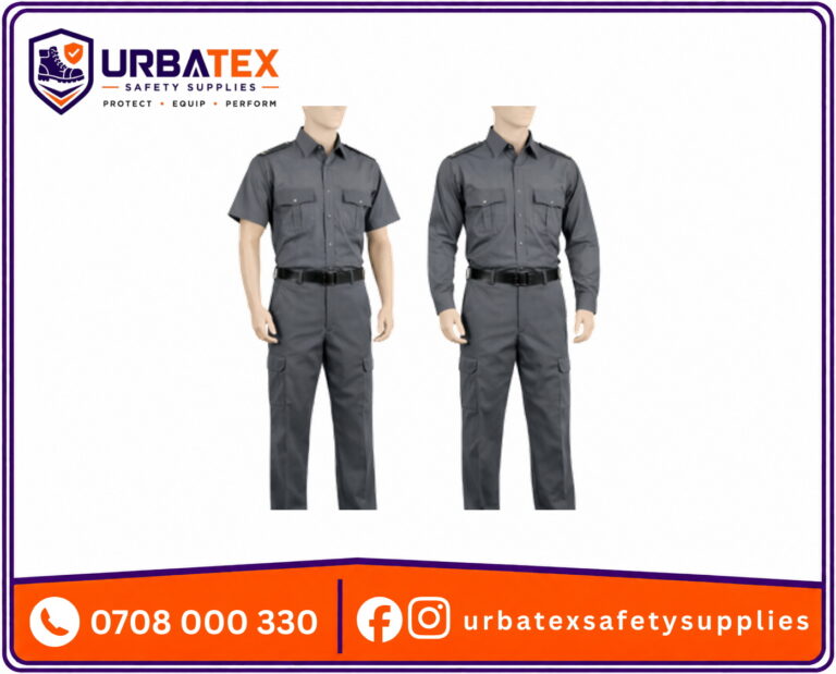 Grey Security Uniform in Kenya – Professional Twill Guard Wear