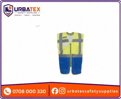 High Visibility Executive Zip Breathable Mesh Vest – Multi-Pocket Reflective Safety Vest (140gsm)