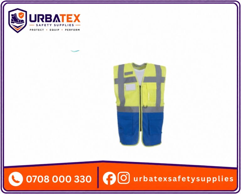 High Visibility Executive Zip Breathable Mesh Vest – Multi-Pocket Reflective Safety Vest (140gsm)