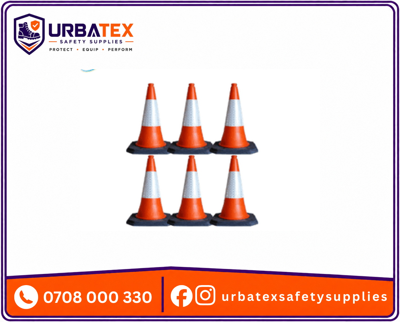 high visibility road safety cones durable traffic pylons for kenya
