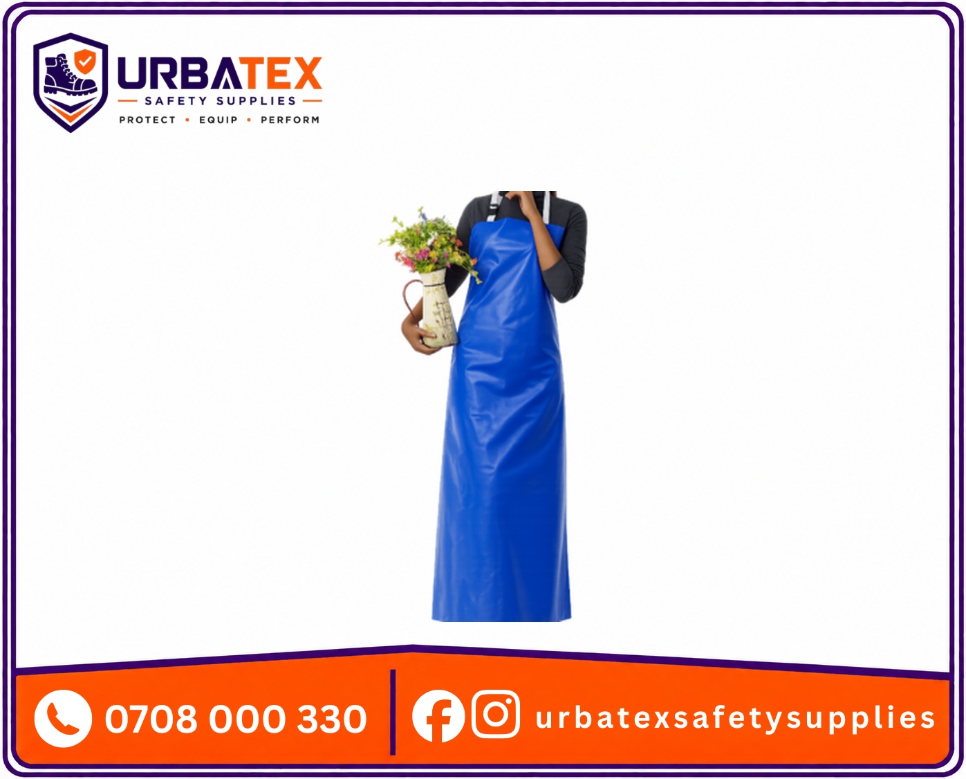 industrial pvc waterproof apron full length waterproof work apron urbatex safety supplies kenya