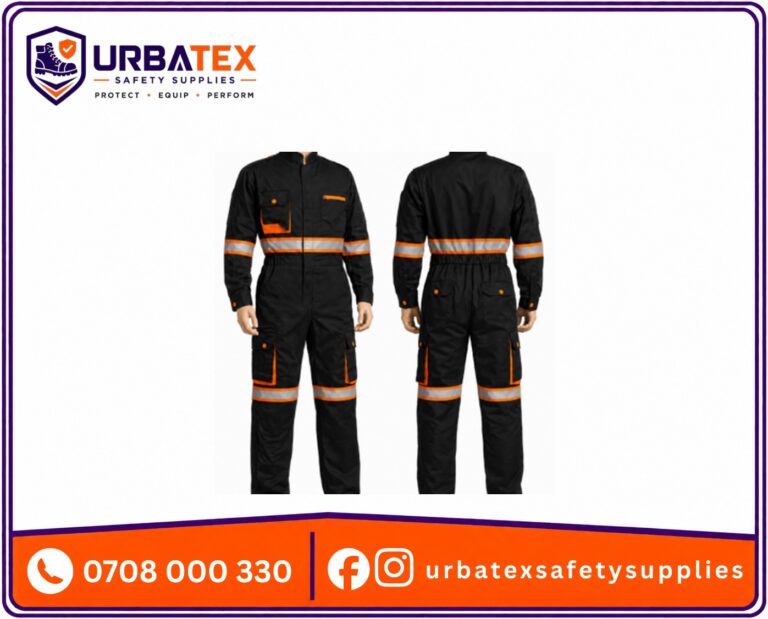 Jungle Green Reflective Polytwill Cargo Overall – 380 GSM Workwear With Reflective Strips
