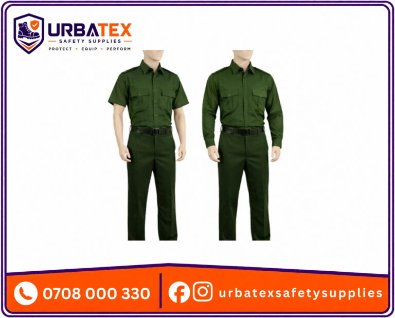 Jungle Green Security Uniform in Kenya – Professional Twill Guard Wear