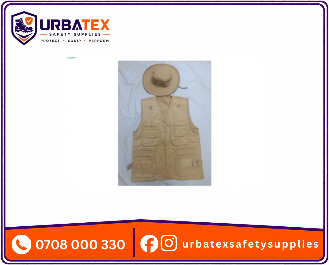 khaki twill mission jacket with hat smart safari style work jacket nairobi kenya