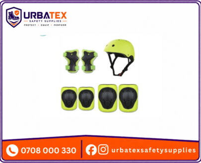 Kids Bike Helmet Set (3–13 Years) — 7-in-1 Protective Gear for Bicycles, Scooters & Skateboards — Green, Adjustable 48–54 cm