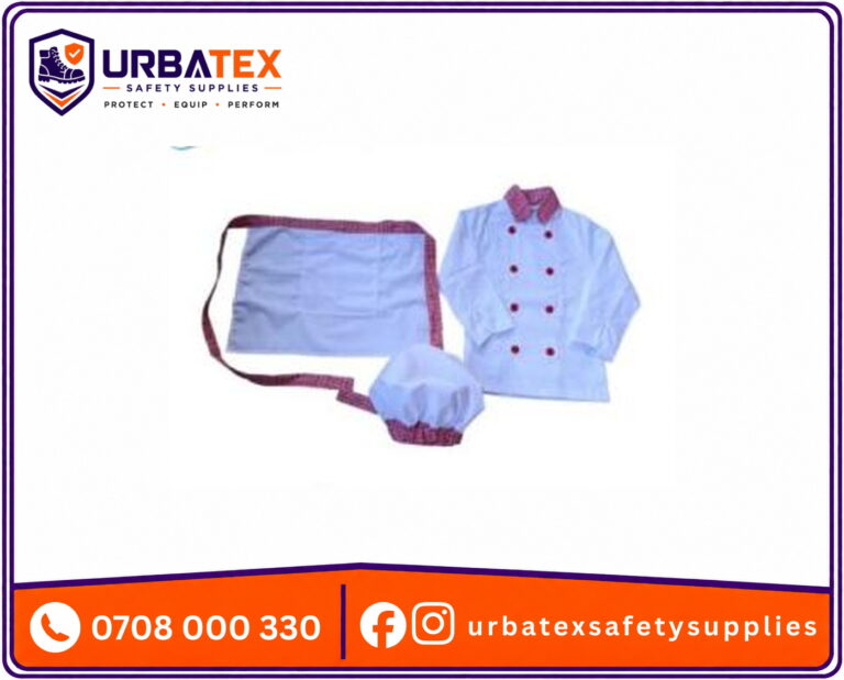 Kids Chef Costume 3-Piece Set – Jacket, Apron & Hat (Kenya)