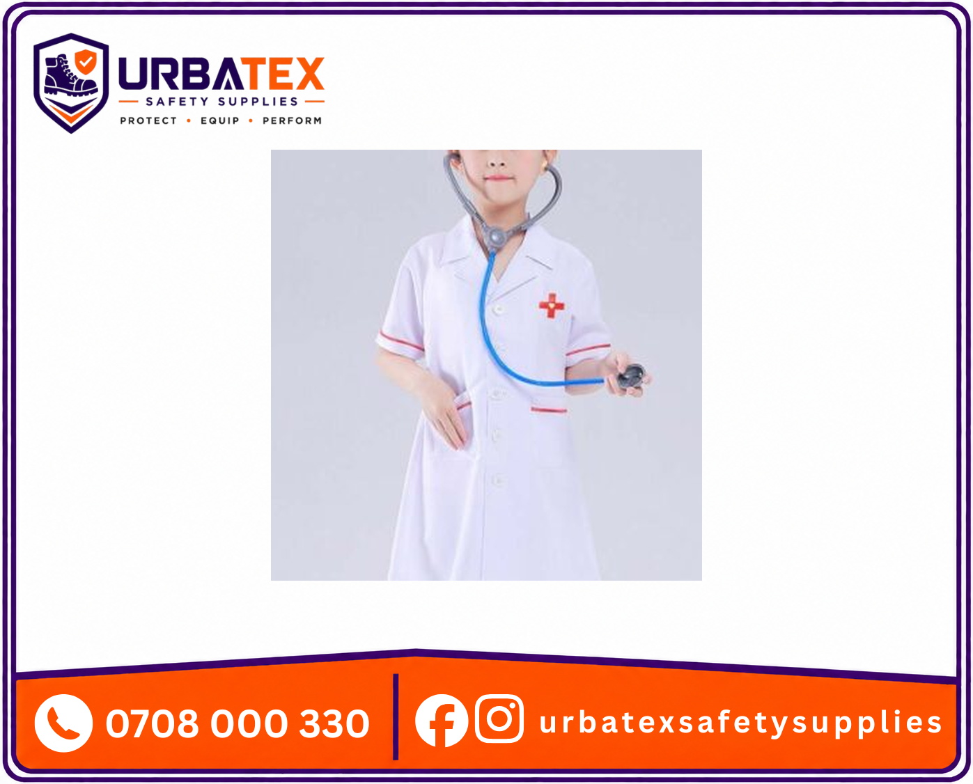 kids nurse career day outfit with stethoscope ages 3 to 13 kenya