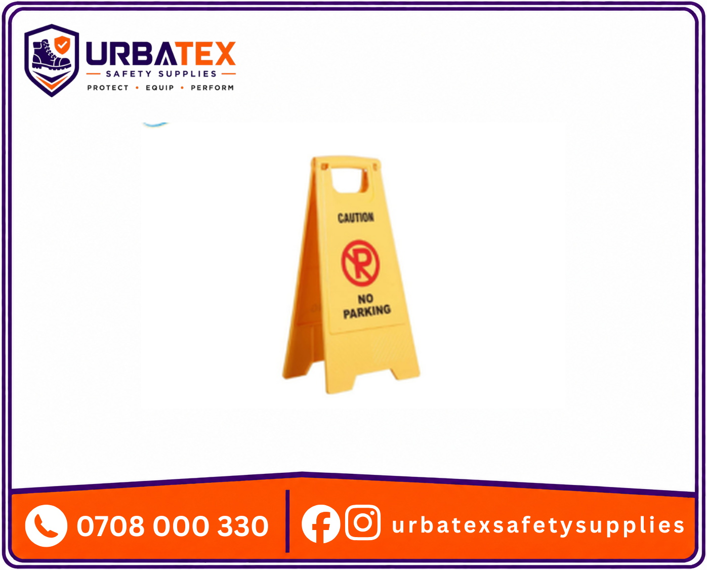 no parking safety board signage foldable floor standing sign large uv resistant double s kenya