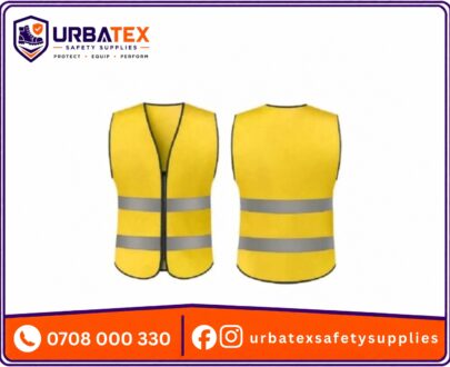 Ocean Blue 180 GSM Pocket Reflector Vest – Heavy Duty High Visibility Safety Vest