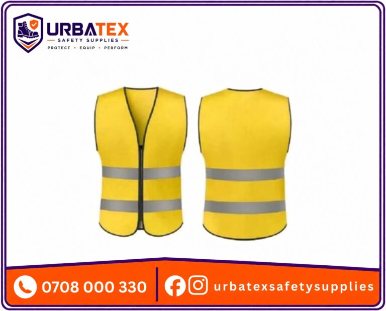 Ocean Blue 180 GSM Pocket Reflector Vest – Heavy Duty High Visibility Safety Vest