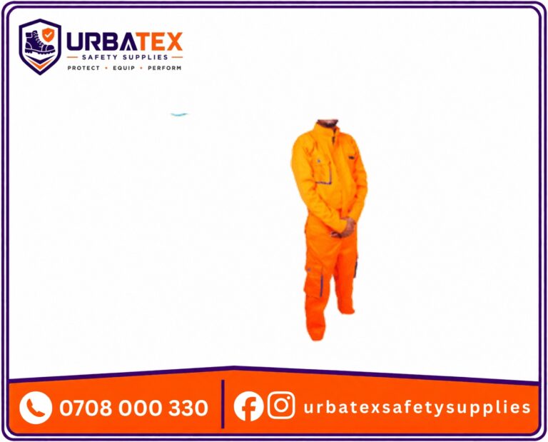Orange Polytwill Cargo Overalls – High-Visibility Work Overalls